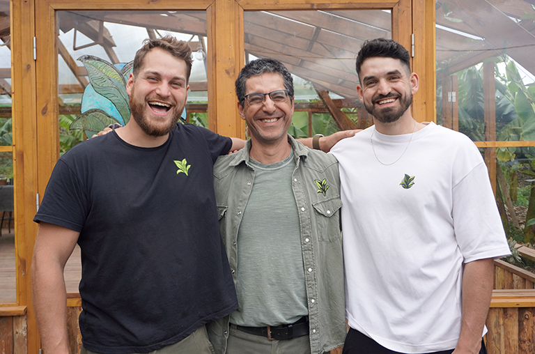 Finca Encuentro David, Patrick and Frank the owners